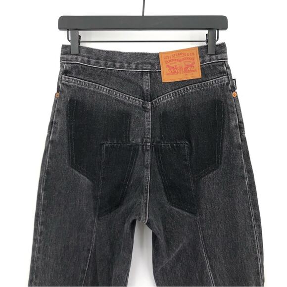 VETEMENTS x LEVI'S 2018 Reworked Zip Jeans Washed Black S - Picture 12 of 14